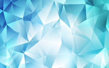 Hafif mavi vektör doku üçgen tarzı. Modern Soyut illüstrasyon renkli üçgenler ile. En iyi tasarım, reklam, poster, afiş için.