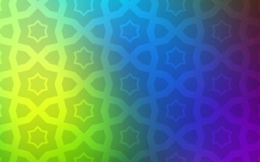 Gökyüzü yıldızlarla ışık çok renkli vektör şablonu. Glitter soyut illüstrasyon renkli yıldız ile. En iyi tasarım, reklam, poster, afiş için.