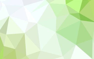 Açık yeşil, sarı vektör üçgen mozaik doku. Renkli resimde gradyan ile poligonal tarzı. Senin arka plan için dokulu deseni.