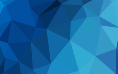 Üçgen düzen parlayan ışık mavi vektör. Renkli resimde gradyan ile poligonal tarzı. Web siteniz için yeni bir doku.