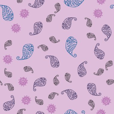 Işık çok renkli vektör yaprak ve çiçek ile sorunsuz doğal zemin. Soyut illüstrasyon yaprakları, çiçekleri karalamalar tarzı ile. Yeni bir doku duvar kağıdı tasarımı için.