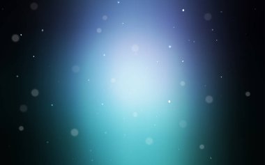 Koyu mavi, yeşil şablon daireler ile vektör. Kabarcıkları ile soyut tarzda bulanık dekoratif tasarım. Desen doku duvar kağıdı olarak kullanılabilir.