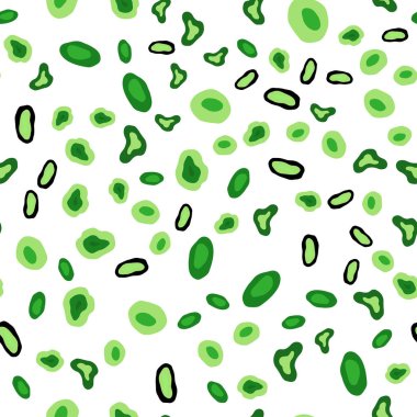 Işık yeşil vektör küreler ile seamless modeli. Kabarcıkları ile soyut tarzda bulanık dekoratif tasarım. Tekstil, kumaş, duvar kağıtları için tasarım.