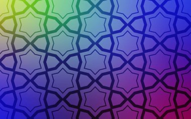 Güzel yıldız ile çok renkli vektör doku ışık. Yıldız ile renkli illüstrasyon parlayan. Hediye sarma deseni.