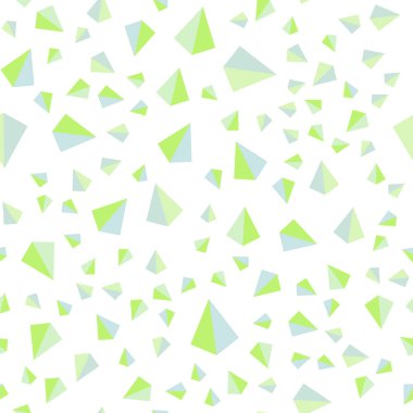 Açık mavi, yeşil vektör kesintisiz, izometrik arka plan üçgenler ile. Renkli gradyan ile arka plan üçgenler. Desen tasarım kumaş, duvar kağıtları.