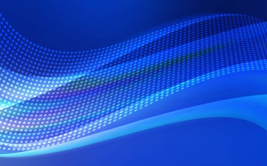 Koyu mavi vektör küreler, üçgenler desenle. Renkli resimde daire ve çizgili fütüristik tarzı. Tekstil, kumaş, duvar kağıtları için tasarım.