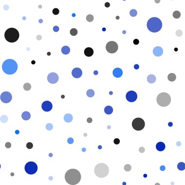 Hafif mavi vektör küreler ile seamless modeli. Renkli gradyan ile arka plan üzerinde bulanık kabarcıklar. Duvar kağıdı, kumaş üreticileri için modaya uygun bir tasarım.