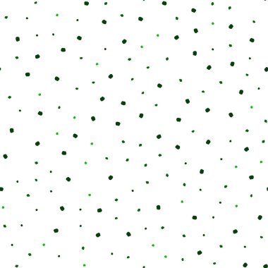 Koyu yeşil vektör küreler ile seamless modeli. Modern Soyut illüstrasyon renkli su ile bırakır. Kartvizit, Web siteleri için şablon.