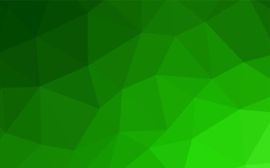 Üçgen düzen parlayan ışık yeşil vektör. Gradyan ile zarif parlak poligonal illüstrasyon. İşiniz için en iyi üçgen tasarım.