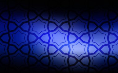 Koyu mavi vektör desen Noel yıldız ile. Yıldız ile modern geometrik soyut resim. Desen yeni yıl reklam, kitapçıklar için.