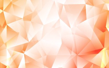 Çizgiler, üçgenler ile ışık turuncu vektör düzeni. Renkli gradyan ile arka plan üçgenler. İşletme reklam, kitapçıklar, broşürler için desen