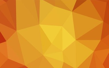 Işık turuncu vektör poligonal model. Tamamen yeni bir renk illüstrasyon poligonal bir tarzda. Afiş için tamamen yeni şablon.