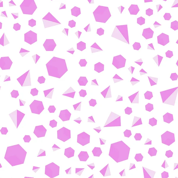 Light Purple Pink Vector Seamless Isometric Tempate Crystals Squares Иллюстрация — стоковый вектор
