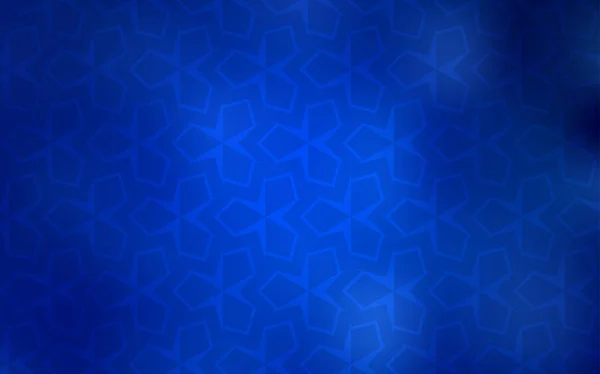 Tmavě Modrý Vektor Kryt Polygonální Stylu Krásné Ilustrace Obdélníky Čtverce — Stockový vektor