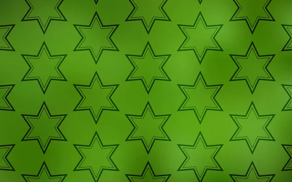 Светло Зеленая Векторная Текстура Красивыми Звездами Современная Геометрическая Абстрактная Иллюстрация — стоковый вектор