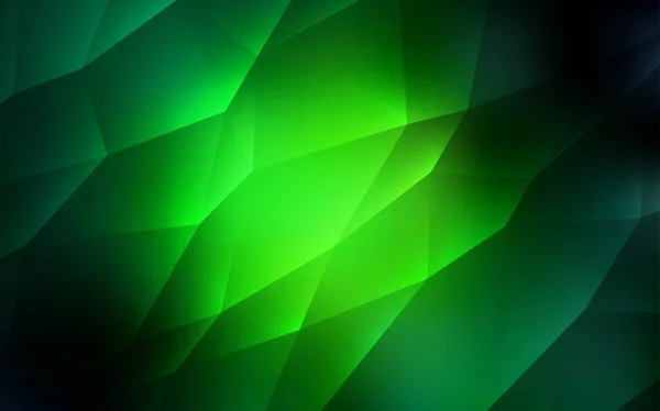 Σκούρο Πράσινο Διάνυσμα Φόντο Τρίγωνα Τρίγωνα Αφηρημένα Φόντο Πολύχρωμα Ντεγκραντέ — Διανυσματικό Αρχείο