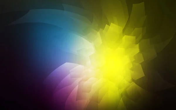 Donkere Multicolor Vector Lay Out Met Hexagonale Vormen Ontwerpen Abstracte — Stockvector