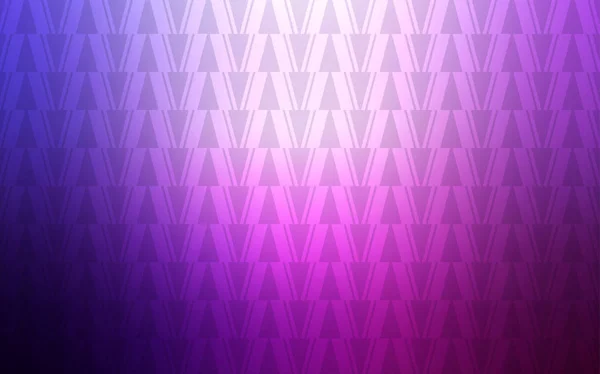 Modèle Vectoriel Violet Clair Rose Avec Lignes Triangles Illustration Abstraite — Image vectorielle