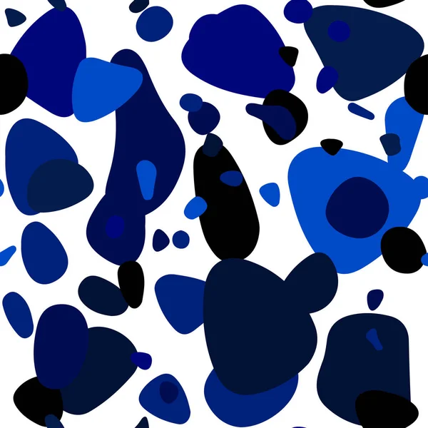 파란색 동그라미 형태와 레이아웃 스타일에서 거품과 그림입니다 비즈니스 사이트 — 스톡 벡터