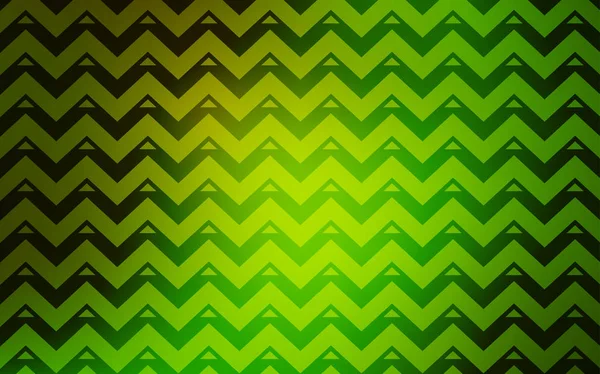 Светло Зеленая Желтая Векторная Обложка Полигональном Стиле Красивая Иллюстрация Треугольниками — стоковый вектор