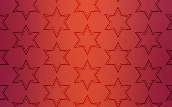 Light Red Vector Pattern Christmas Stars Stars Blurred Abstract Background — Stock Vector