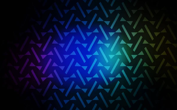 Темный Многоцветный Вектор Искушают Линиями Треугольниками Треугольники Абстрактном Фоне Красочным — стоковый вектор