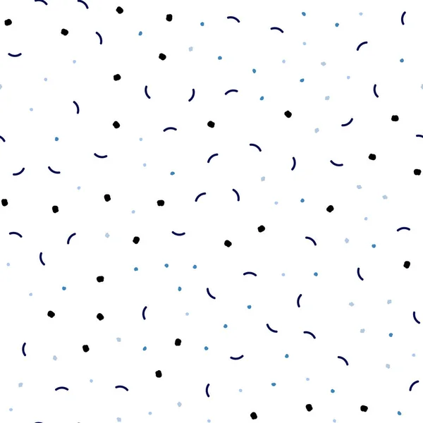Темно Синий Векторный Узор Печати Сферами Треугольниками Декоративный Дизайн Абстрактном — стоковый вектор