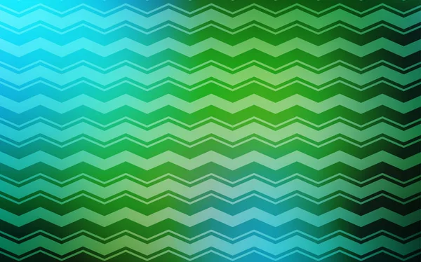 Bleu Clair Texture Vectorielle Verte Avec Des Lignes Colorées Illustration — Image vectorielle
