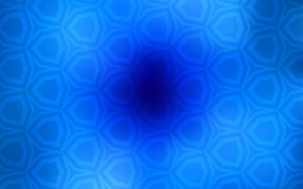 Modelo Vetor Blue Claro Estilo Hexagonal Glitter Ilustração Abstrata Estilo — Vetor de Stock