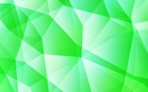 Light Green vector gradient triangles texture. Triangular geometric sample with gradient.  Completely new template for your banner.