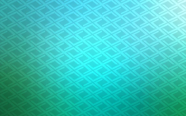 Bleu Clair Disposition Vectorielle Verte Avec Lignes Rectangles Illustration Abstraite — Image vectorielle