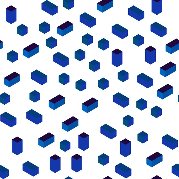 Růžová Modrá Vektorové Bezešvé Izometrické Šablony Rhombus Glitter Abstraktní Ilustrace — Stockový vektor
