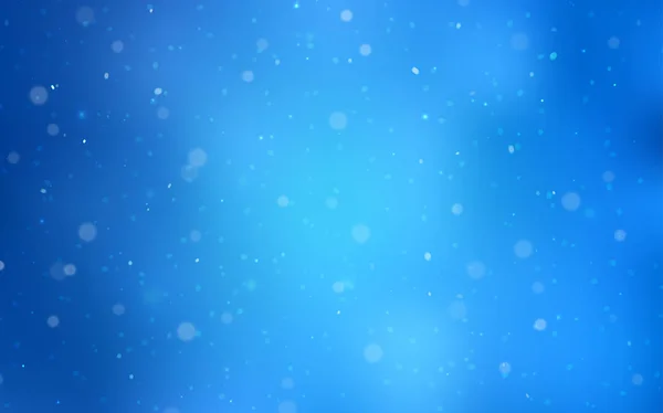 Světle Modrý Vektor Přikryjeme Krásné Sněhové Vločky Zářivé Barevné Ilustrace — Stockový vektor