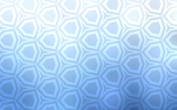 Light Blue Vector Cover Set Hexagons Blur Background Colorful Hexagons — Stock Vector