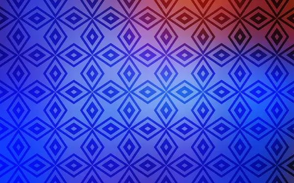 Світло Блакитний Червоний Векторний Шаблон Кристалами Прямокутниками Абстрактна Градієнтна Ілюстрація — стоковий вектор
