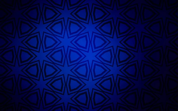 明るい星と暗い青いベクトル レイアウト キラキラ星の色と抽象的なイラスト 新年広告 小冊子のパターン — ストックベクタ