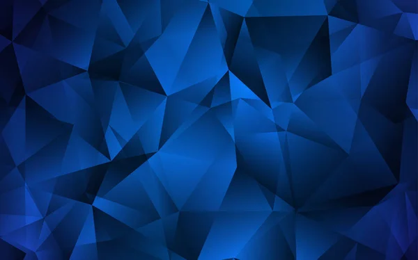 Couvercle Vectoriel Bleu Foncé Style Polygonal Illustration Abstraite Scintillante Aux — Image vectorielle