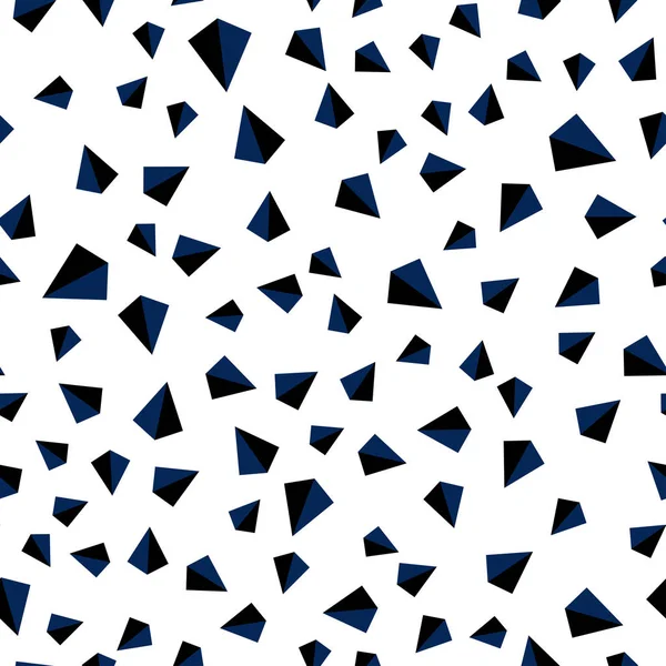 Vecteur Bleu Foncé Sans Couture Fond Isométrique Avec Lignes Triangles — Image vectorielle