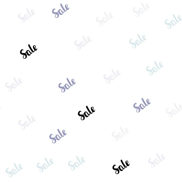 Light Pink Șablon Vector Albastru Fără Sudură Cuvinte Vânzare Ilustrație — Vector de stoc