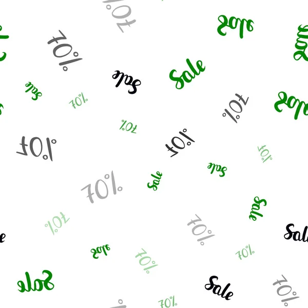 Vecteur Vert Foncé Couverture Transparente Avec Des Symboles Des Ventes — Image vectorielle