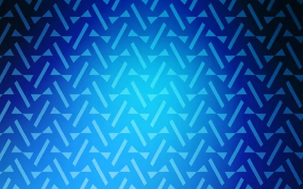 Világos Kék Vektor Sablon Vonalakkal Háromszögek Absztrakt Színátmenet Illusztráció Háromszögek — Stock Vector