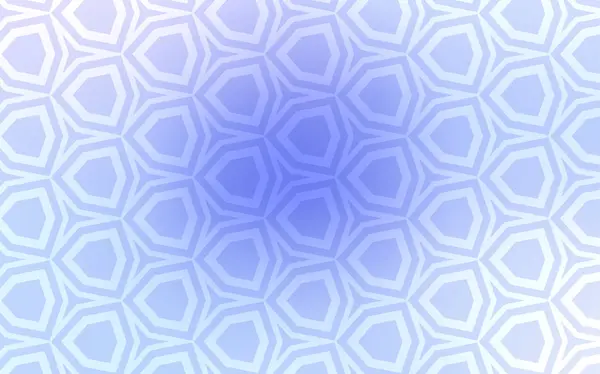 Cubierta Vector Púrpura Claro Con Conjunto Hexágonos Diseño Estilo Abstracto — Vector de stock