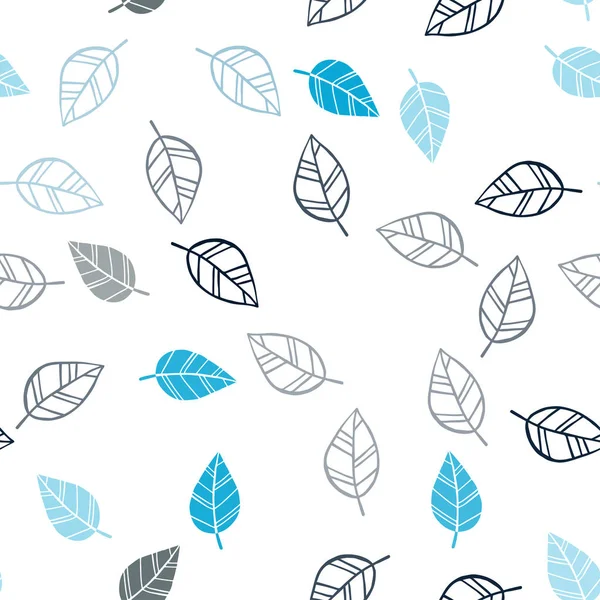 Bleu Foncé Vecteur Vert Motif Naturel Sans Couture Avec Des — Image vectorielle