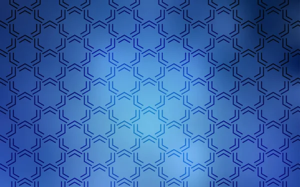 シャープなラインと光の青いベクトル パターン ラインとシンプルなスタイルでぼやけた装飾的なデザイン ポスター バナーのパターン — ストックベクタ