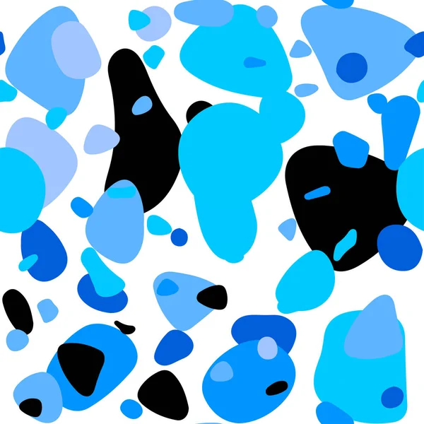 Licht Blauwe Vector Naadloze Textuur Met Schijven Abstracte Illustratie Van — Stockvector