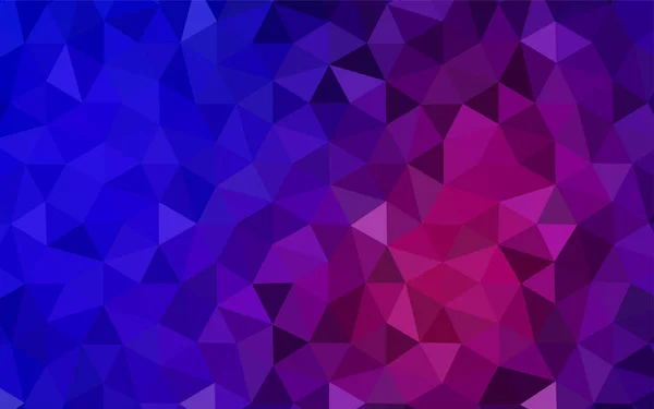 Modèle Triangles Gradient Vectoriel Bleu Clair Rouge Illustration Créative Demi — Image vectorielle