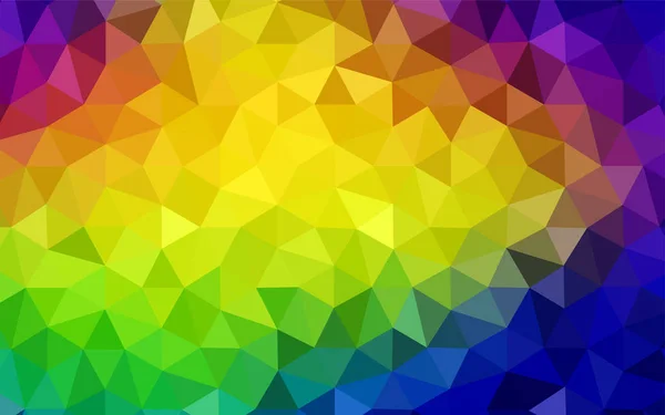 Light Multicolor Vektor Poligonális Háttér Színes Illusztráció Elvont Stílusban Háromszögekkel — Stock Vector