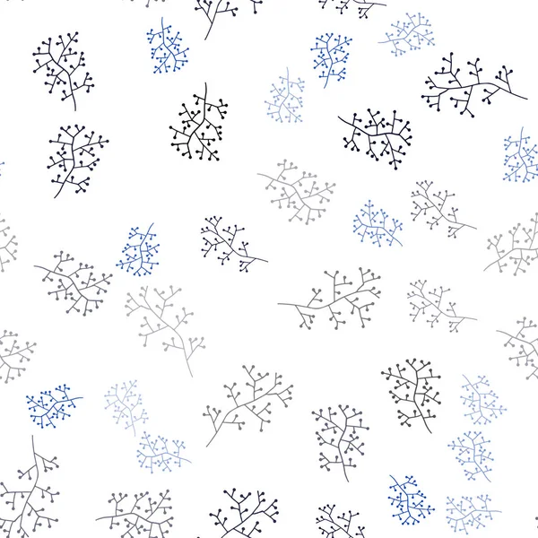 Σκούρο Μπλε Διάνυσμα Απρόσκοπτη Doodle Διάταξη Κλαδιά Πολύχρωμο Abstract Εικονογράφηση — Διανυσματικό Αρχείο