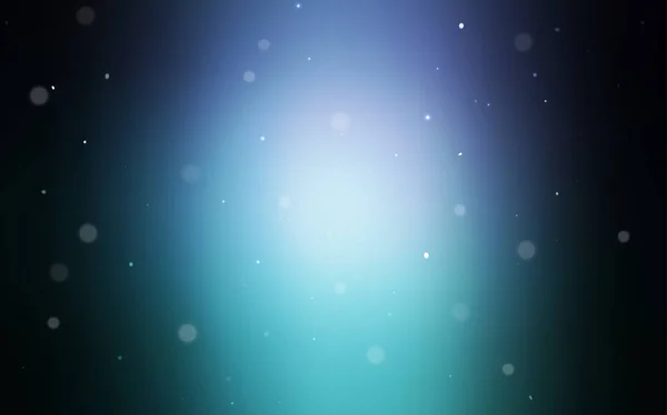 Темно Синій Зелений Векторний Шаблон Колами Розмитий Декоративний Дизайн Абстрактному — стоковий вектор