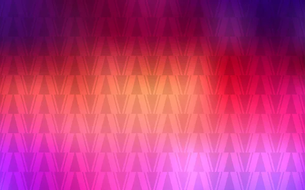 Modèle Vectoriel Rose Clair Jaune Avec Lignes Triangles Illustration Abstraite — Image vectorielle